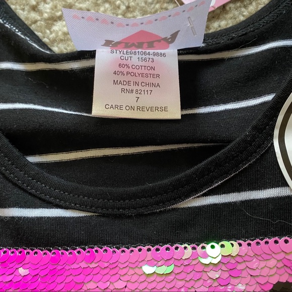 Reversible Sequin Striped Top - Picture 4 of 4